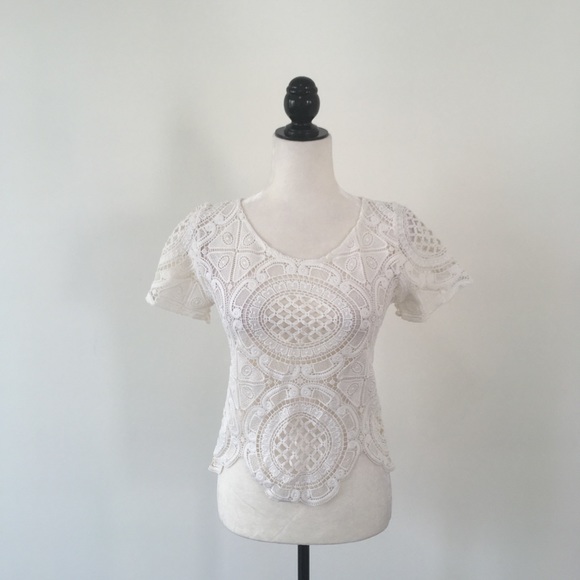 White Lace Top - Picture 2 of 5